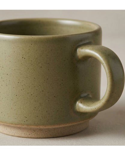 Modha Speckled Stoneware Mug 350 ml Olive - Detail view