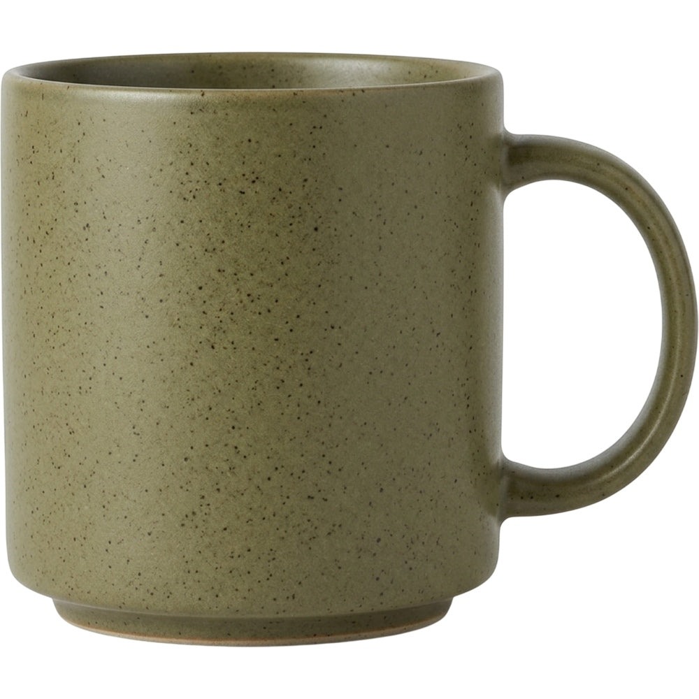 Modha Speckled Stoneware Mug 350 ml Olive - Product view